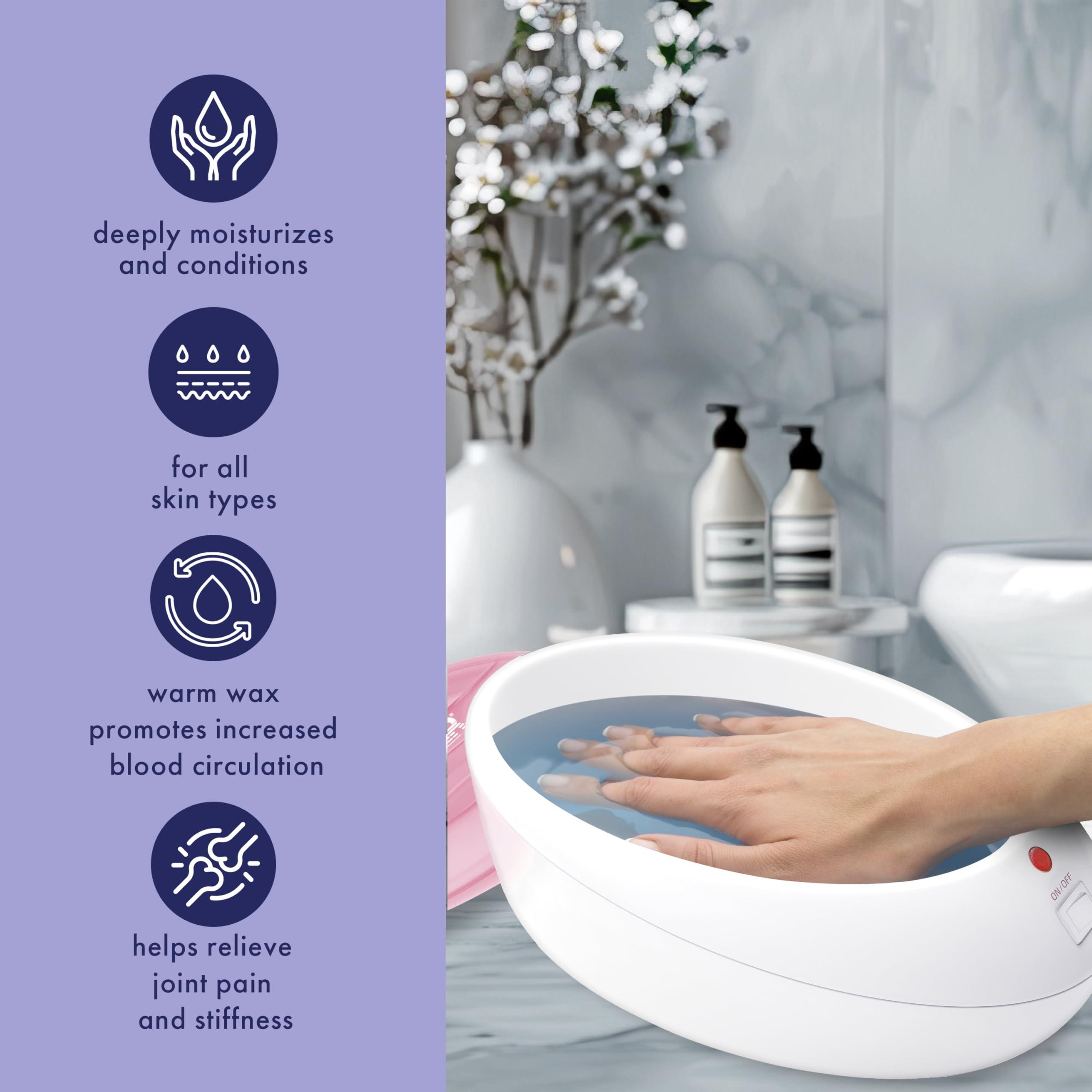 Conair True Glow by Conair Paraffin Wax Machine for Hand and Feet - Paraffin Bath for Hands - Includes 1lb. Moisturizing Paraffin Wax - Pink