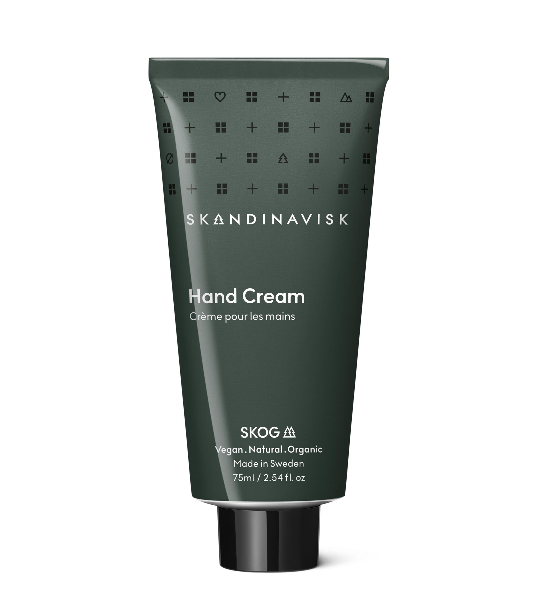 Skandinavisk Skandinavisk SKOG Forest Hand Cream, Scent Notes: Pine Needles and Fir Cones, Birch Sap and Woodland Lily of the Valley, Vegan Formula, 2.54 fl. oz.