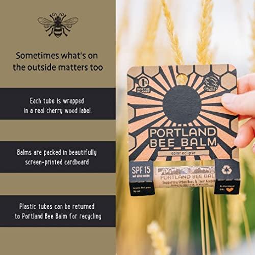 Portland Bee Balm Portland Bee Balm Solar Eclipse All Natural Handmade Beeswax Based SPF 15 Lip Balm, 1 Count