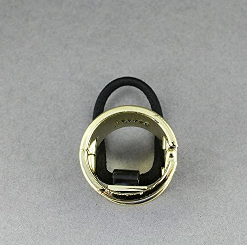 Wholesale Fashion HairClip Pink Ponytail Holder Cuff Hinged Glitter Gold Hair Tie Genie Pony Tail Circle Fashion hair Accessories for Women