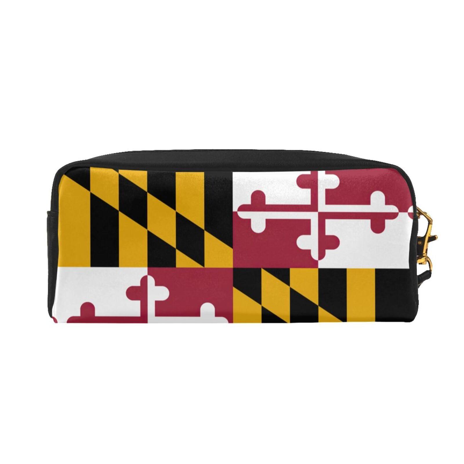 DRTGEDS DRTGEDS Maryland State Flag Cosmetic Bags For Womem,Travel Toiletry Bag Accessories Organizer Zipper Pouch Gift Idea