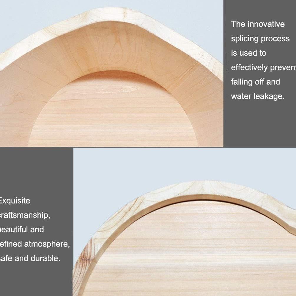 Scpantkend Foot Soak Foot Spa for Kids Girls,Thicken Foot Bathtub for Home,Solid Wood Foot Soak Bucket with Lid (Size : B)