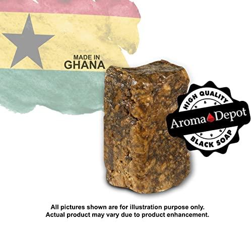 Aroma Depot Aroma Depot Raw African Black Soap Bars From Ghana (3 lbs.)