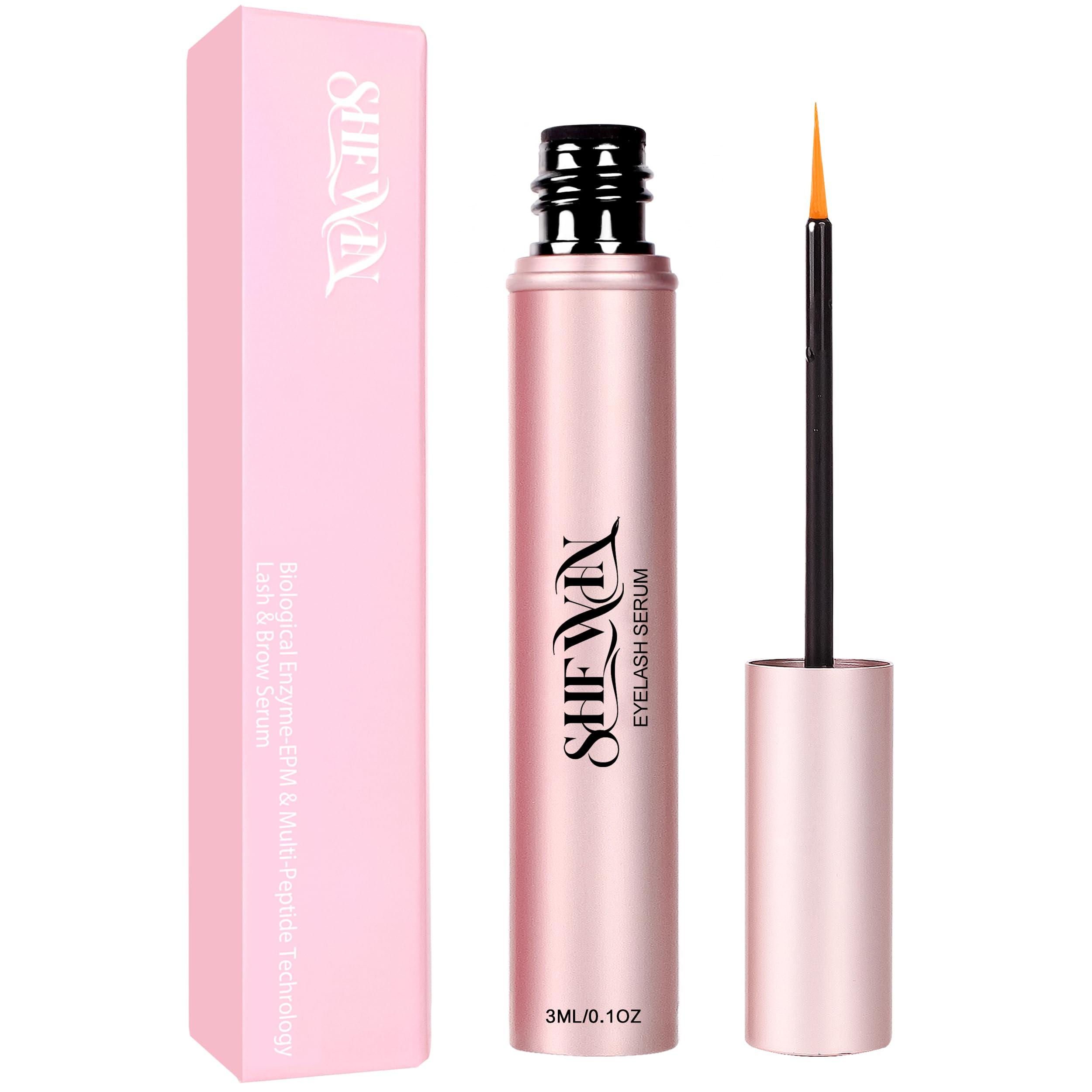shewin Rapid Eyelash Growth Serum Biotin - Eyebrows Enhancing Vitamins, Peptides, Amino Acids Lash for Thicker, Longer Eyelashes Eyebrows (Irritation-Free Formulated, 3ML)