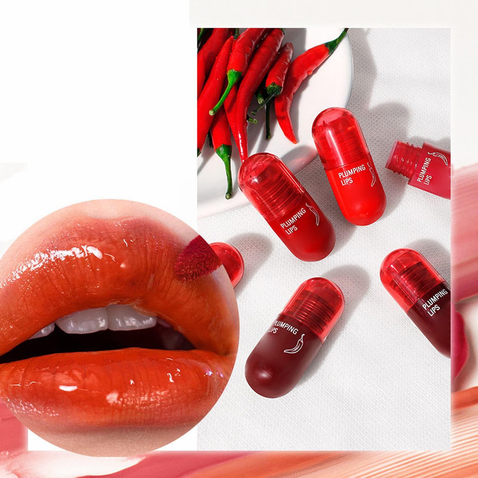 NinthAvenue Basics Lip Plumper Oil, 8 ML Plumping Lip Gloss, Hydrating Lip Tinted Lip Care Oil for Moisturizing Nourishing Repairing Dry & Chapped Lips (E, One Size)