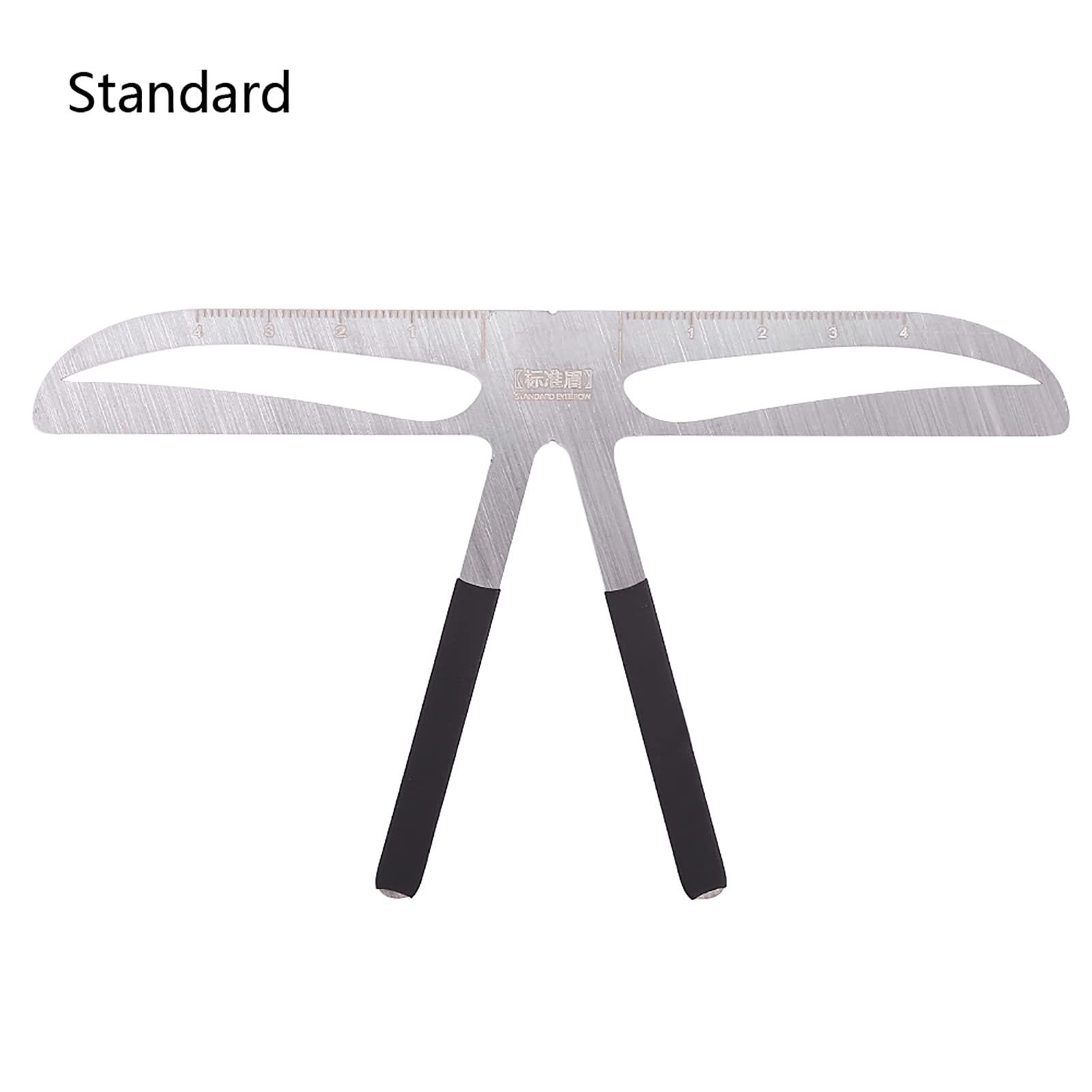 GOTOTOP Permanent Eyebrow Ruler Eyebrow Measure Balance Extension Ruler, Three Point Positioning Design Eyebrow Shape Stencil (Standard Eyebrows)