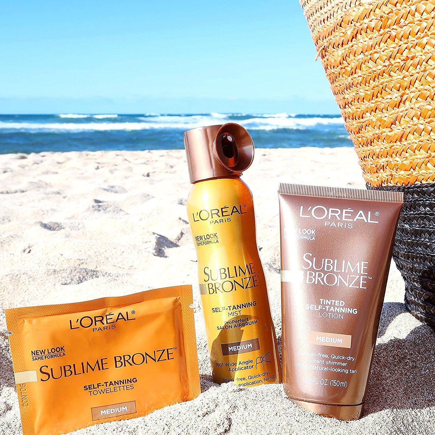 LOral Paris L\'Oreal Paris Sublime Bronze Tinted Self-Tanning Lotion, Medium Natural Tan, 5 fl. oz.