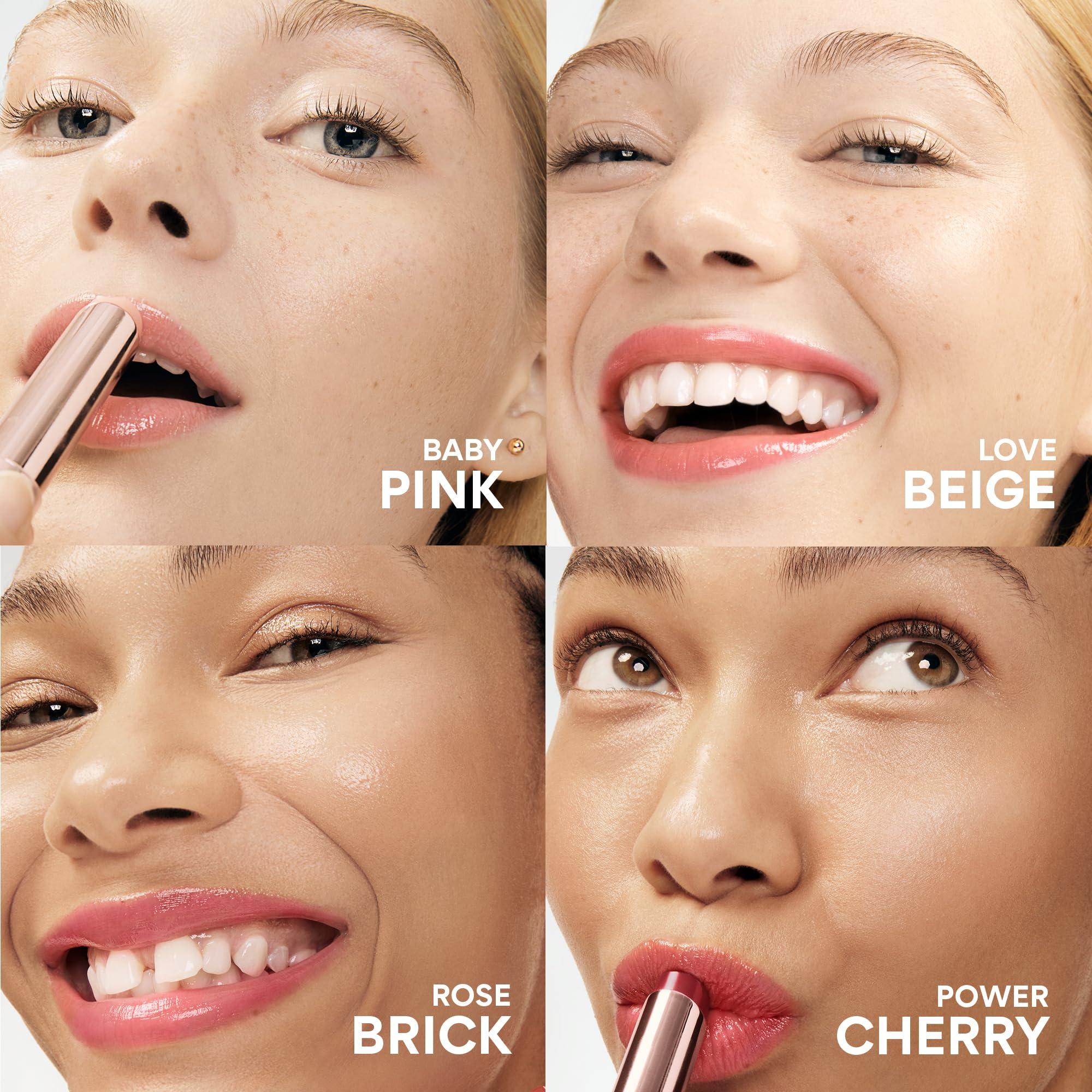 innisfree innisfree Dewy Tint Lip Balm with Hydrating Hyaluronic Acid and Ceramides, Tinted Korean Lip Balm, Power Cherry