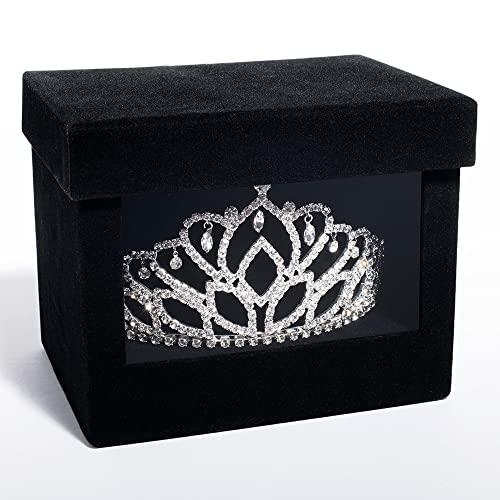 Anderson's Anderson's Mirabella Tiara & Box Set - Prom, Homecoming & Pageant Tiaras for Queen or Princess - Wedding, School Dance, Costume & Party Events