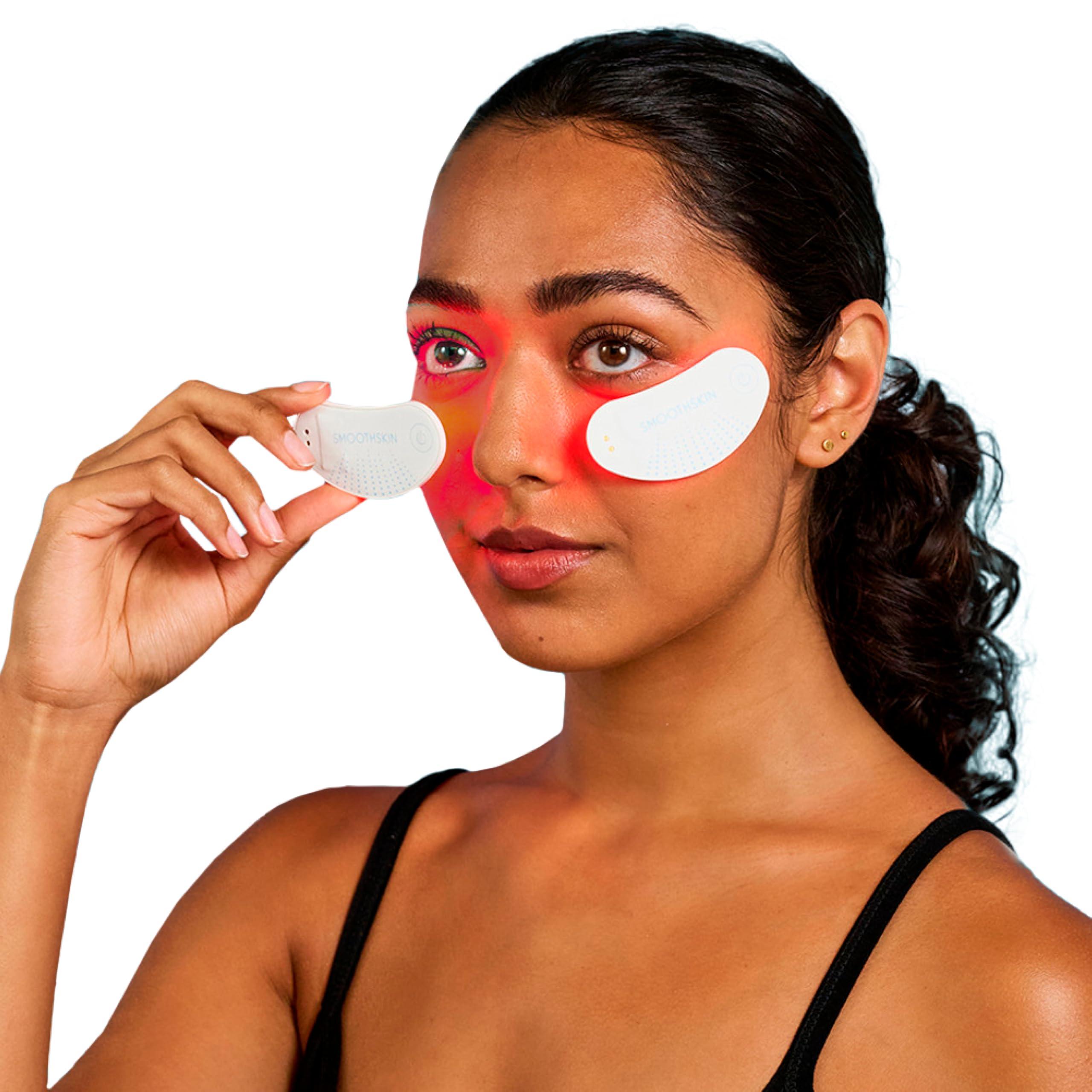 SMOOTHSKIN SmoothSkin Under-Eye Red Light Therapy Device, LED Eye Patches with 24 Hydrocolloids, for Dark Circles, Wrinkles & Puffiness