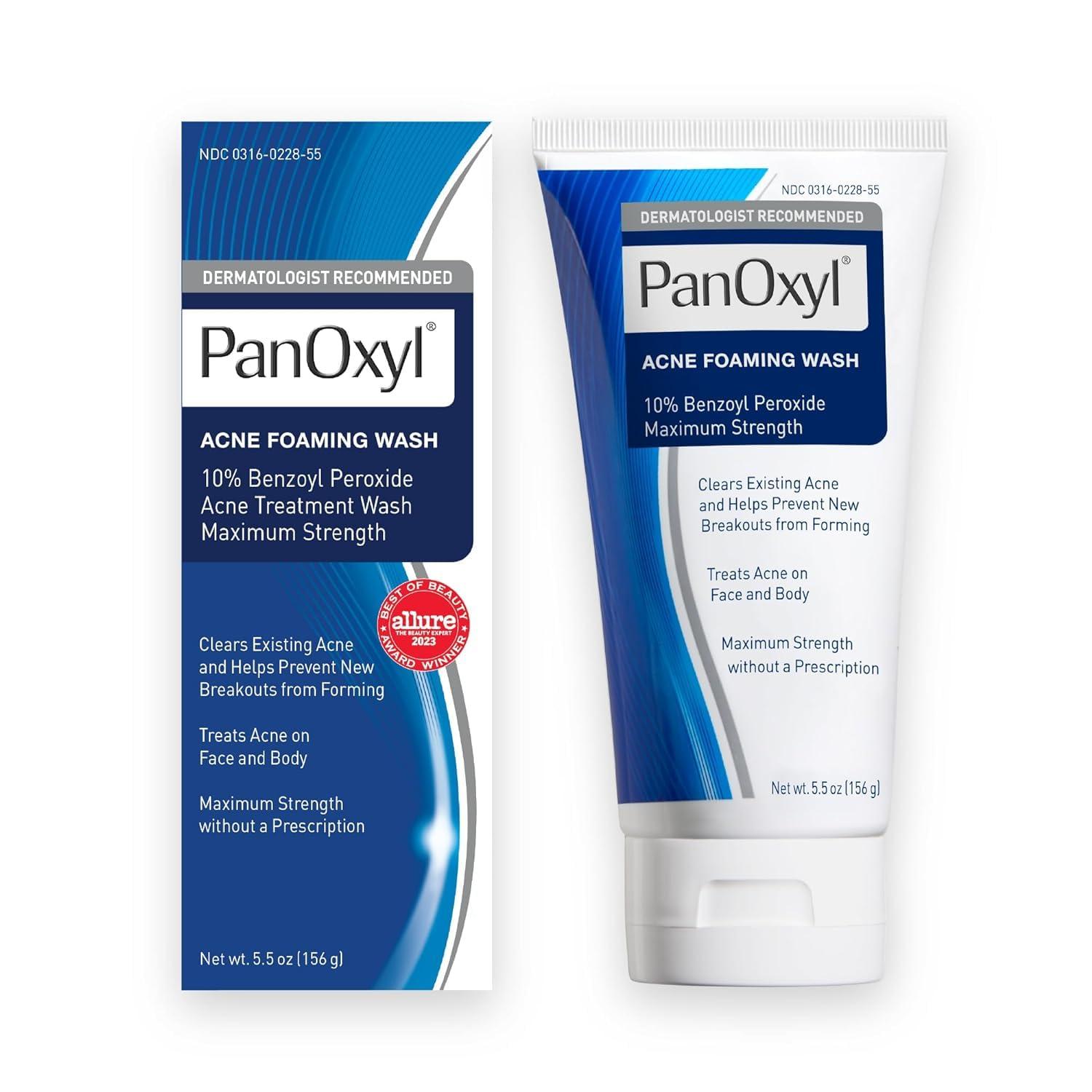 Vanicream Vanicream Gentle Body Wash and PanOxyl 10% Benzoyl Peroxide Acne Foaming Face Wash Bundle