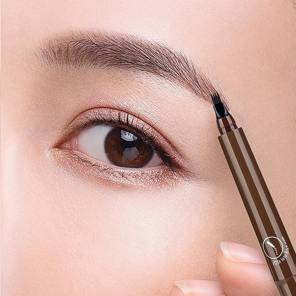 NinthAvenue Basics Whimsyard Eyebrow Pen, Whimsyard Eyebrow Pencil, Whimsyard Eyebrow Pen Waterproof, Whimsyard Microblading Eyebrow Pen,3D Waterproof Microblading Eyebrow Pen Whimsyard,4 Tip Microblade Brow Pen (01+04)