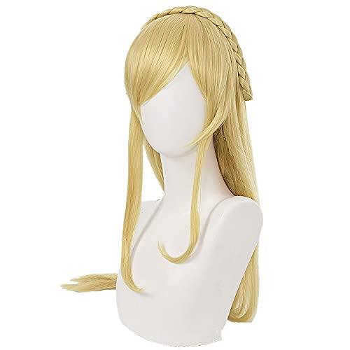 ZZMQ ZZMQ Super 2: Sayonara Zetsubou Gakuen Sonia Nevermind Cosplay Wig Blond Braid Style Long Straight Hair Wigs + Wig Cap