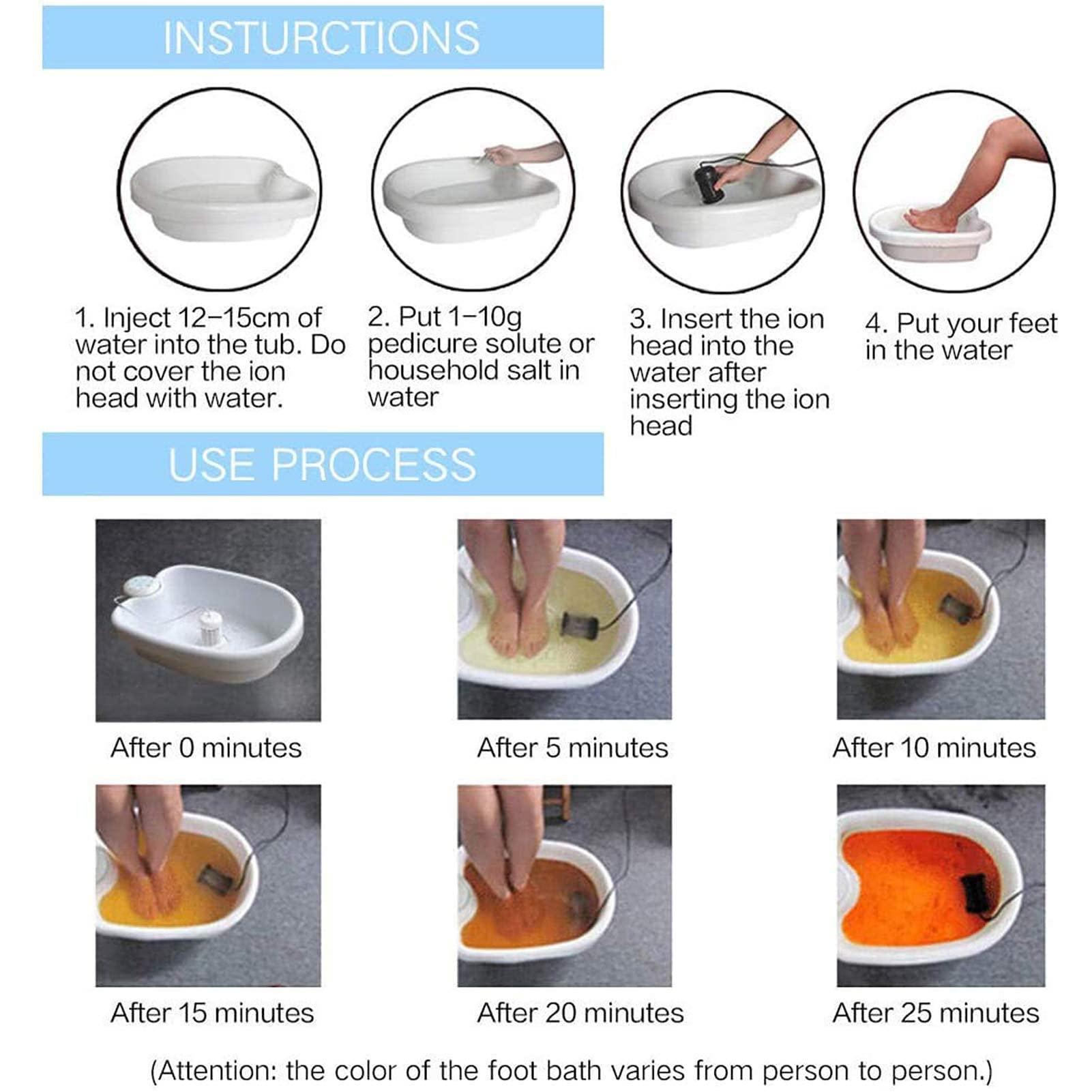 YXJPP Detox Foot Bath Spa Machine, Mini Portable Foot Cleansing Machine, Ion Cleanse Foot Massage Ionic Aqua Cell Spa Machine Detox Foot Bath Arrays Aqua Spa