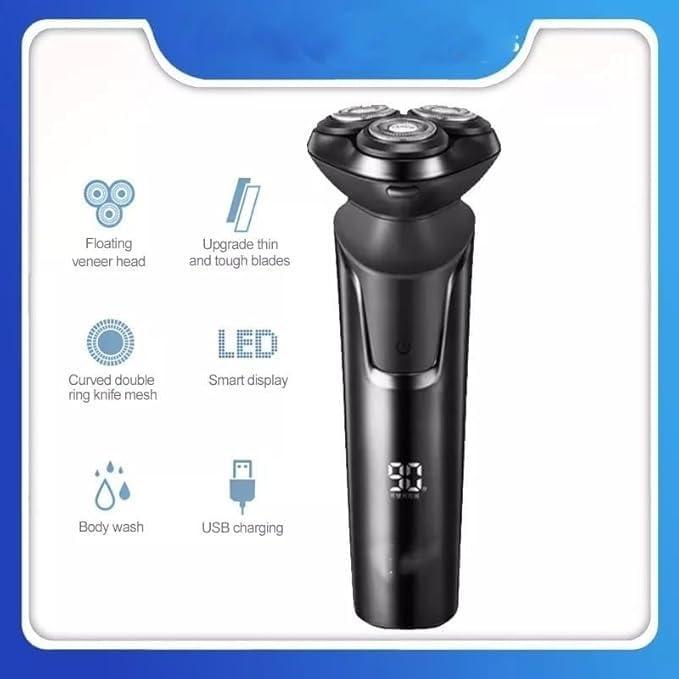 shemines Electric Shavers for Bald Men, Men Electric Shaver Smart IPX7 Waterproof Rechargeable Beard Razor Quick Charging Trimming Machine