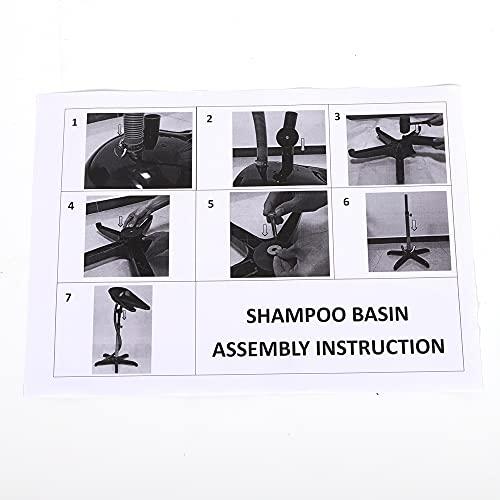 kunghei Height Adjustable Hair Washing Sink Basin Station Outdoor RV Camper/Barber Shop Beauty Salon Chair/Home, Portable Shampoo Bowl Shampoo Sink Basin Wash Hair Bowl Hand Wash Sink Hairdressing Salon