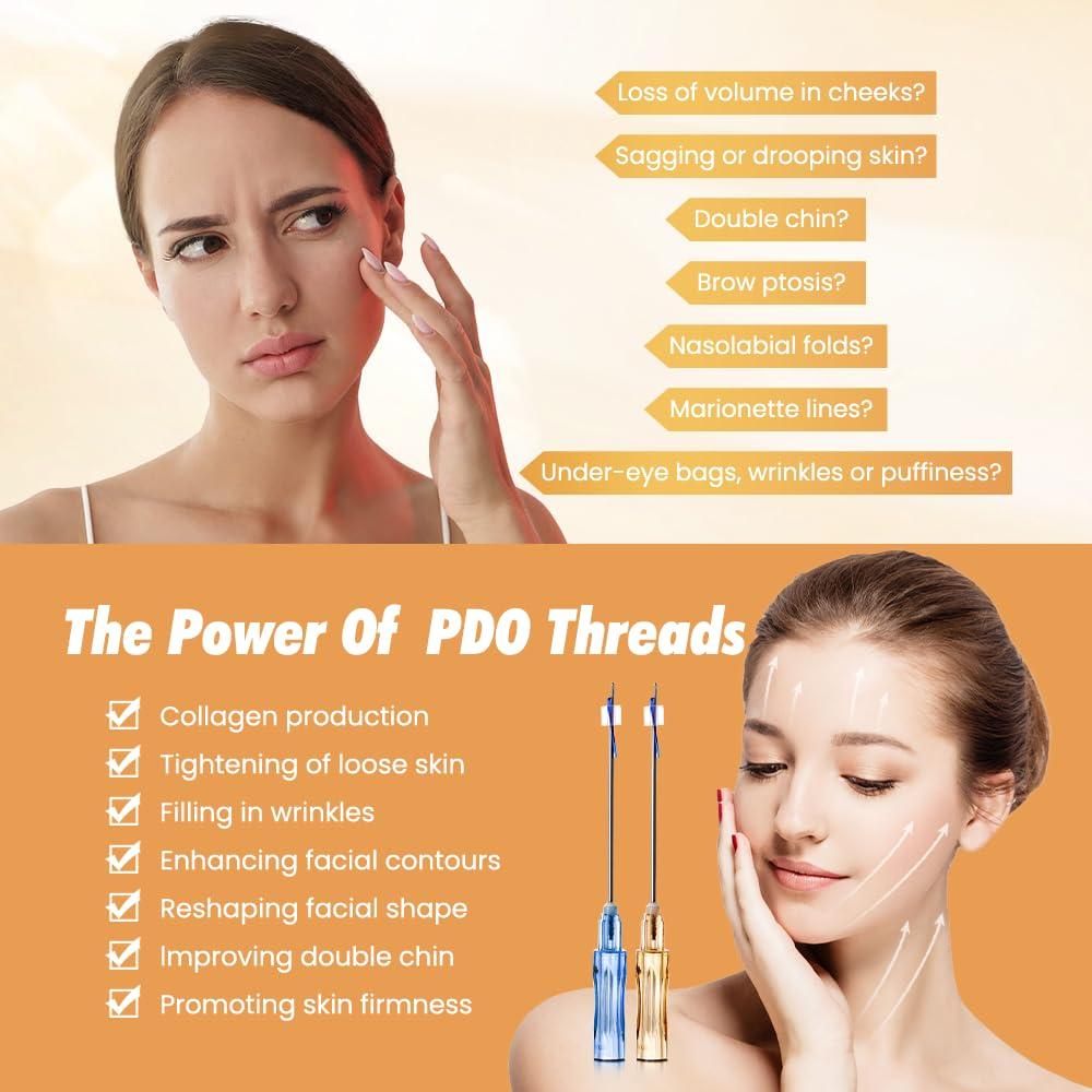 Aoru thored Pdo Cog Thread For Face Lift/Whole Body Lifts Molding Cog Thread/Pdo Cog Thread 100mm Sharp(Molding sharp 19G 100MM) (20pieces)