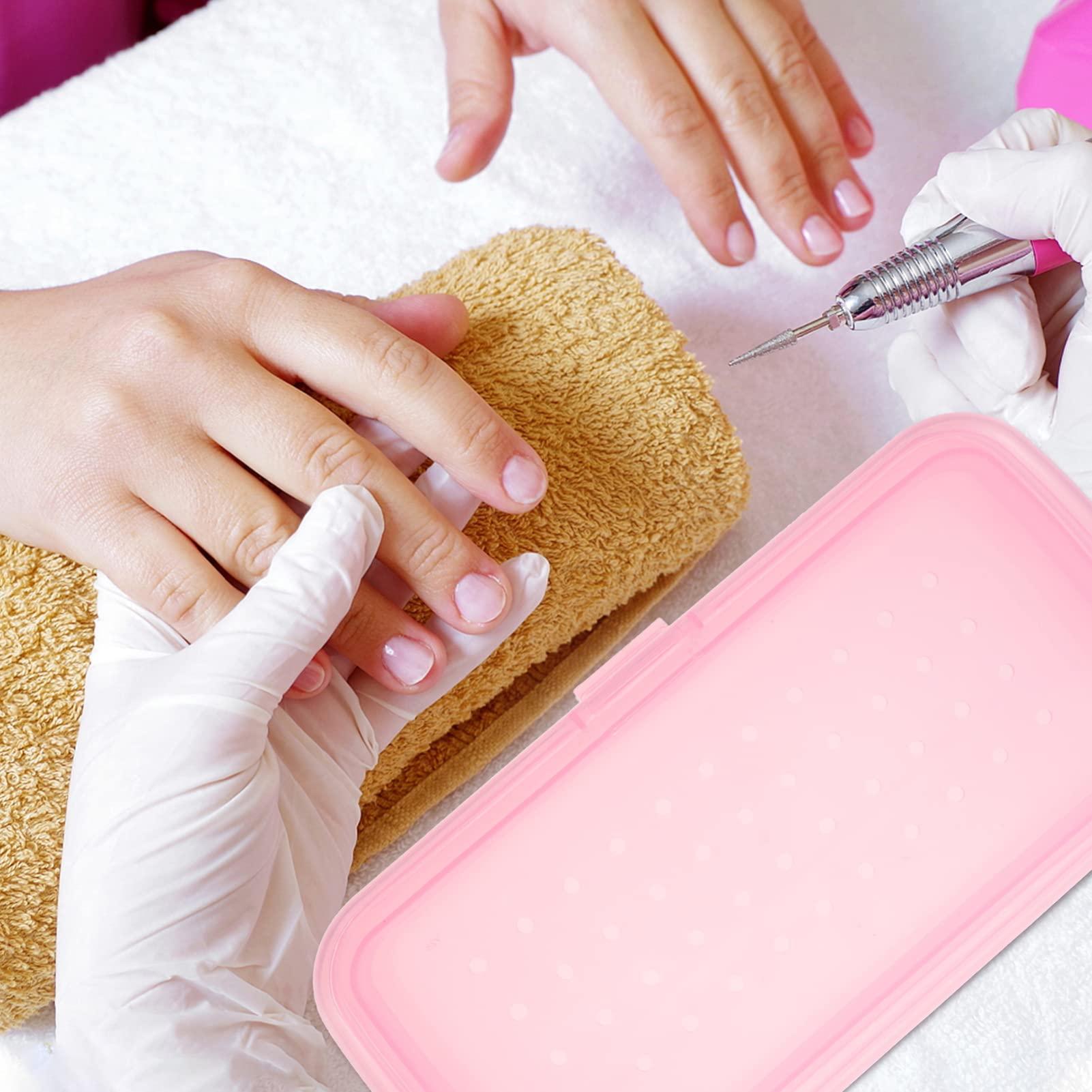 FOMIYES FOMIYES Plastic Containers Clean Box Professional Nail Art Tool Plastic Tray Box for Nail Tweezers Hair Salon Manicure Equipment Eyelash Extensions Lash Tweezers