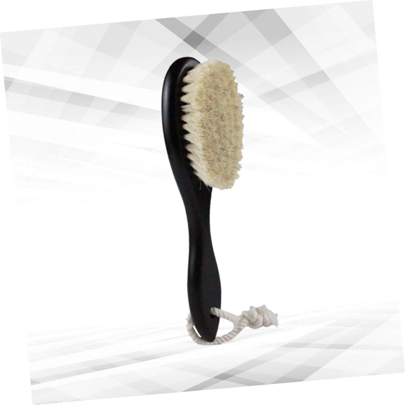 FOMIYES 2pcs Mustache Bush Men Beard Brush Men Face Clean Brush Wool Brush Shaving Brush