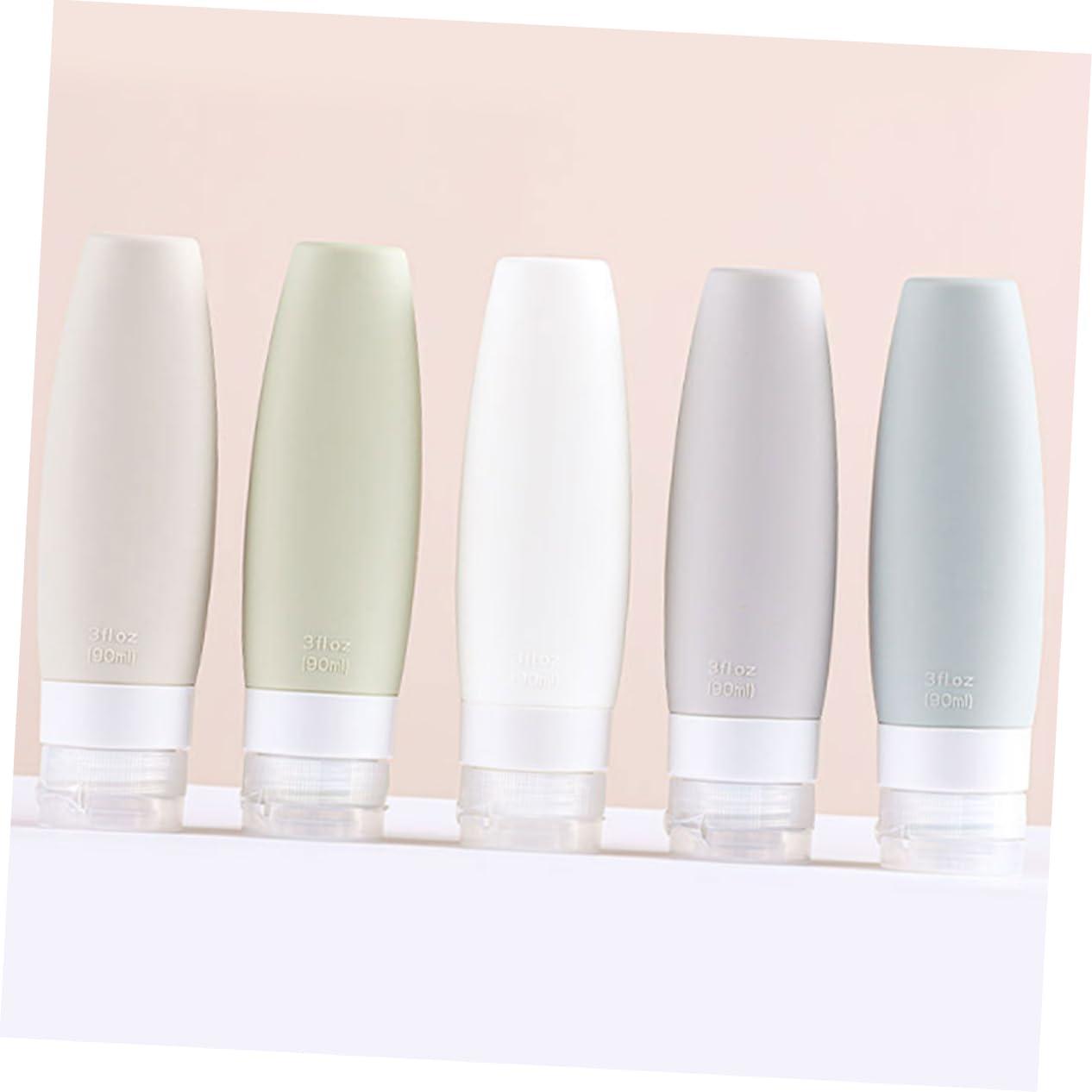 NOLITOY NOLITOY 3pcs Cosmetics Bottles Mini Washing up Liquid Travel Refillable Squeezable Bottles Travel Size Bottles Empty Subpackaging Bottles Silicone Refillable Bottles Lotion Bottles