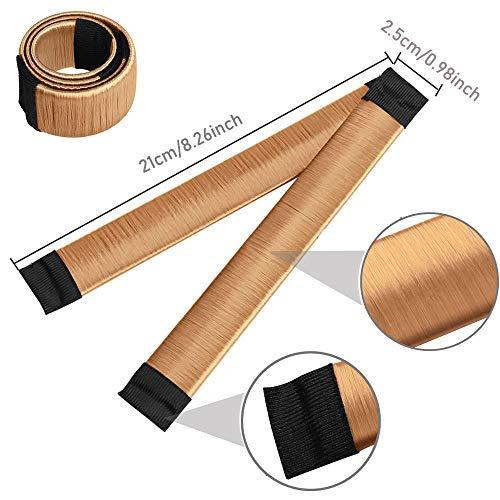 LHAAAYF Magic Bun Makers, LHAAAYF Professional Hair Bun Maker-Donut Hair- Perfect Hair Bun Maker-Ballet Bun Maker-Easy Bun Hair Tool-Kids Ballerina Bun-Shaper Bun Hair Tool, Light Coffee