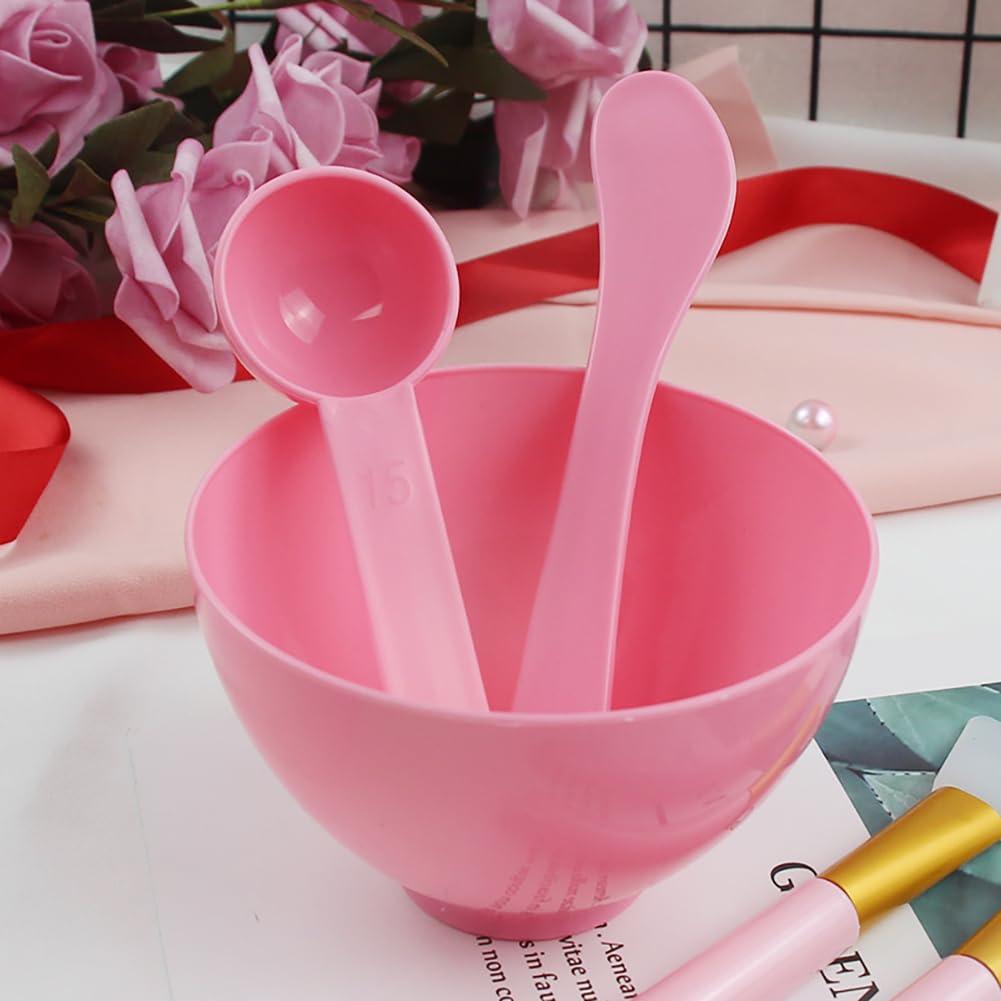 LJJCSFF LJJCSFF Face Mask Bowl Set DIY Face Mask Kit Facial Mask Spatula Silicone Mixing Bowl Spoon for Face Mask Skin Care Mixing Tools