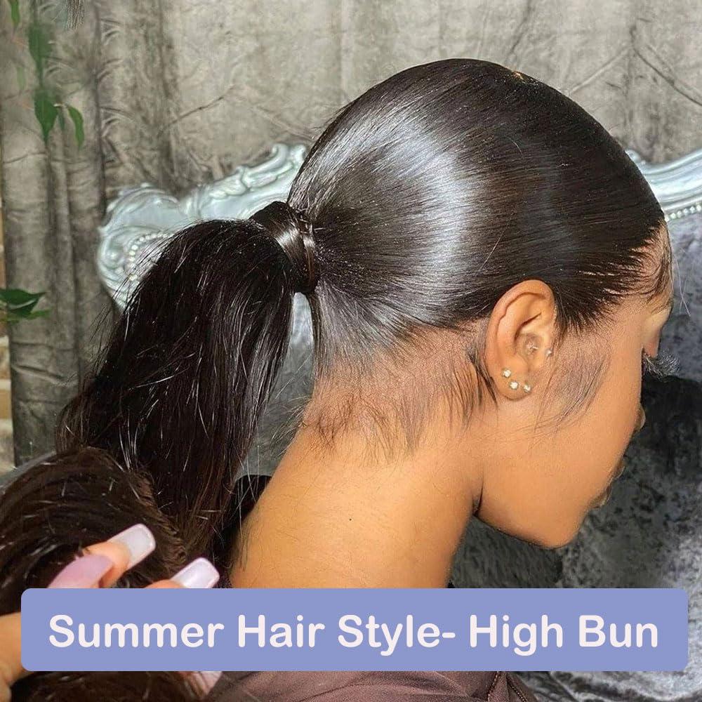 Carrotor Carrotor 360 Full Lace Front Wigs Human Hair 180% Density Pre Bleached Knots Pre Plucked Glueless Invisible HD 360 Lace Front Wigs Human Hair With Adjustable Band (24inches)