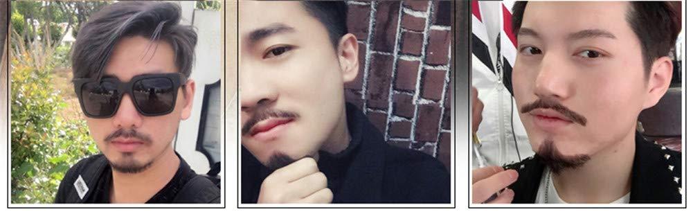 Aimeely Aimeely Mens Simulation Fake beard Human Hair Mustache Makeup Cosplay Props (1#)