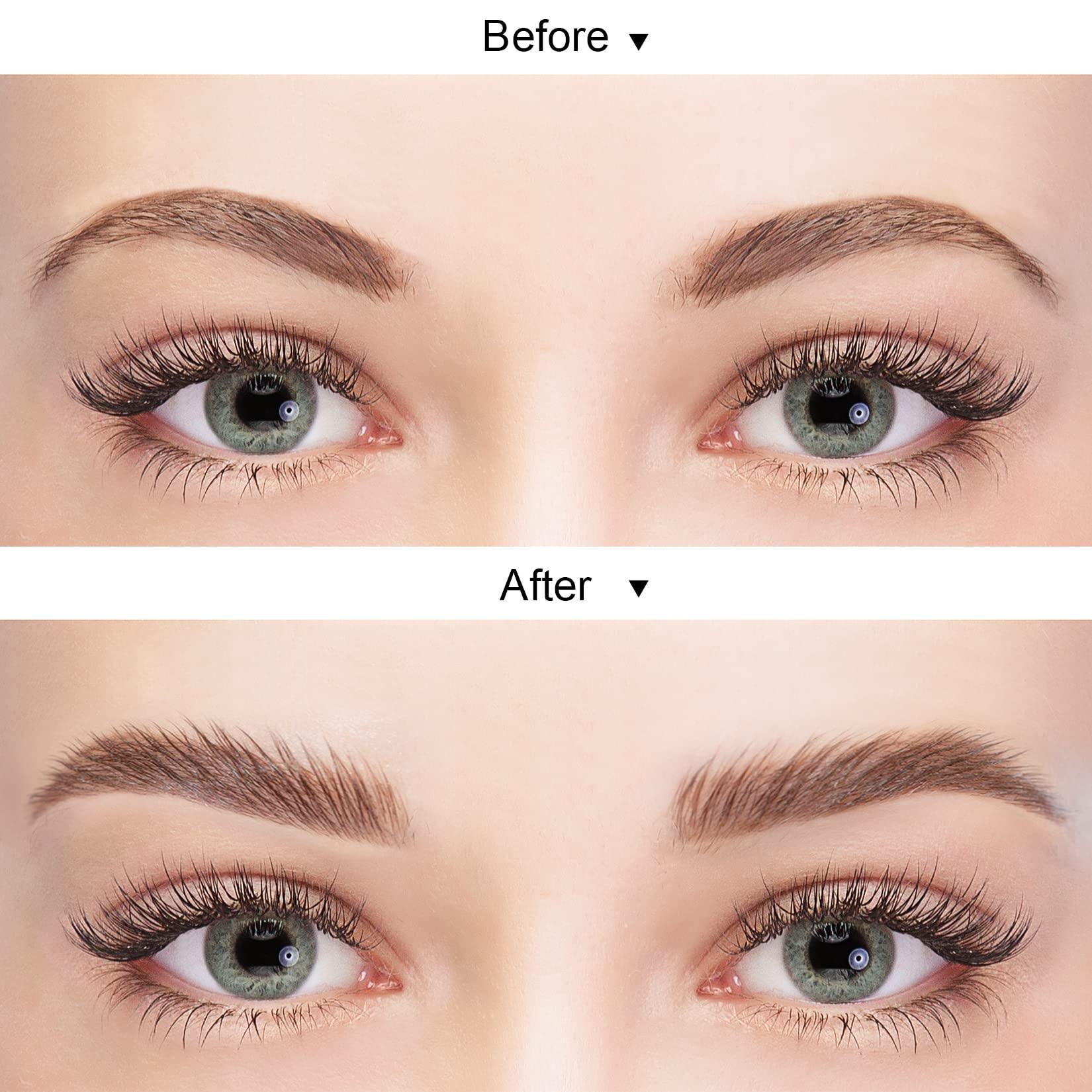 Buqikma Eyebrow Lamination Kit Buqikma Brow Lamination Kit Professional Brow Lift Kit Eyebrows Lift Styling Kit for DIY and Salon Suitable for Fuller and Messy Eyebrows(with plastic film)