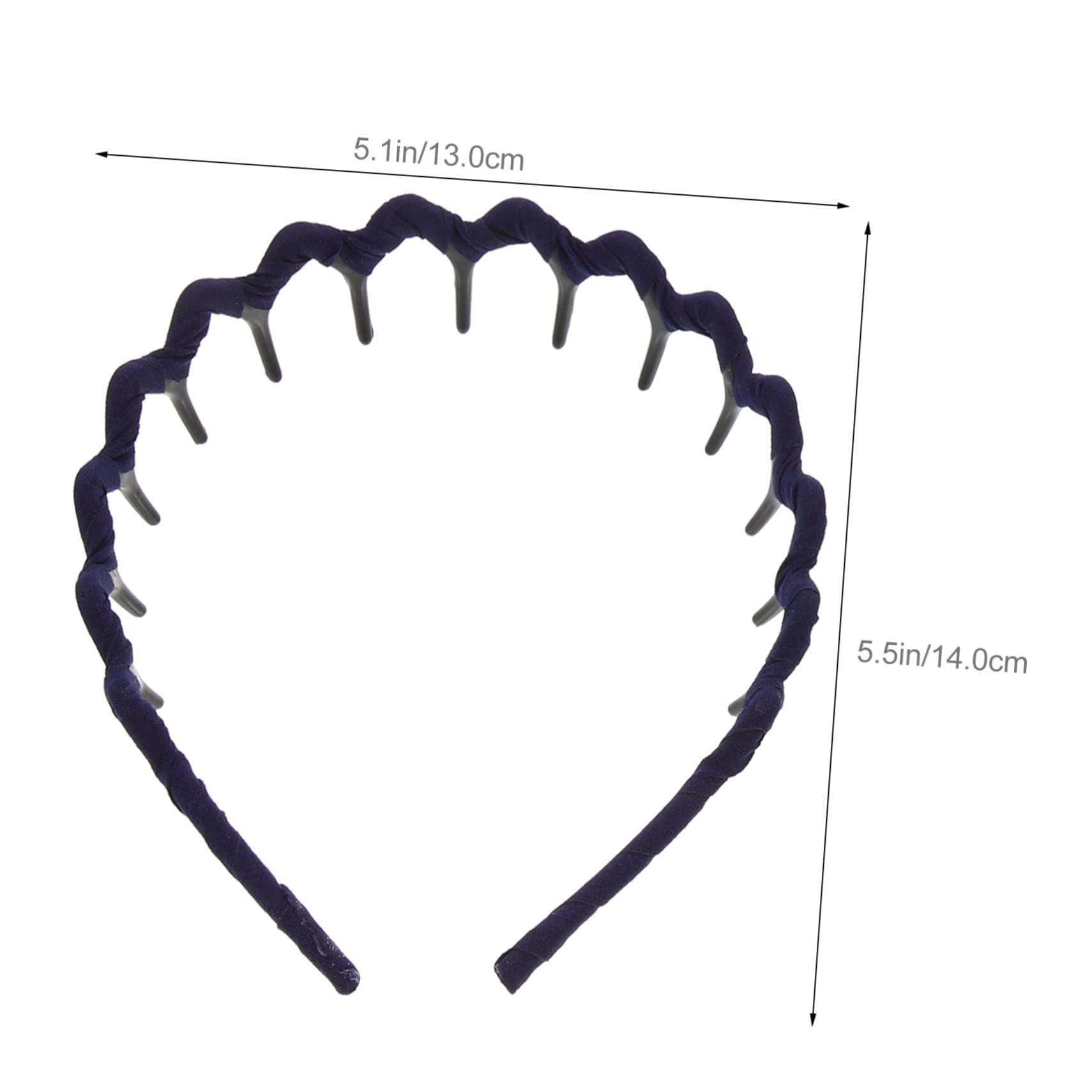 FOMIYES FOMIYES 6pcs Wave Rao Hair Clasp Squiggly Headband Toothed Headband Hair Comb Headband Shark Teeth Headband Wavy Headband Headbands Hair Hoops Miss Wrap Around Cloth Korean Version Fabric