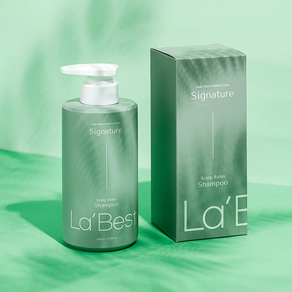 ZIOSTAND La\'Best Natural pH Balanced Shampoo for Scalp Care - Gentle Formula for Sensitive Skin - 500ml