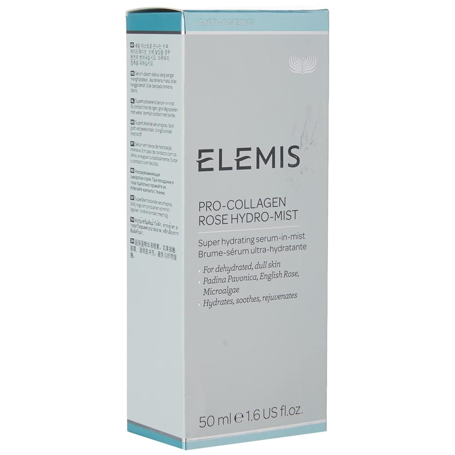 ELEMIS ELEMIS Pro-Collagen Rose Hydro-Mist; Super Hydrating Serum-in-Mist, 1.6 Fl Oz