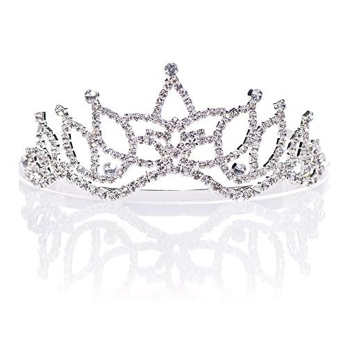Anderson's Anderson's Sissy/Amara 5-Piece Crystal Tiara Set, Pageant Crowns, Queen and Princess Prom Tiaras Set, for Prom, Homecoming, Pageant, Wedding, School Dance, Award, Costume, Party, Event