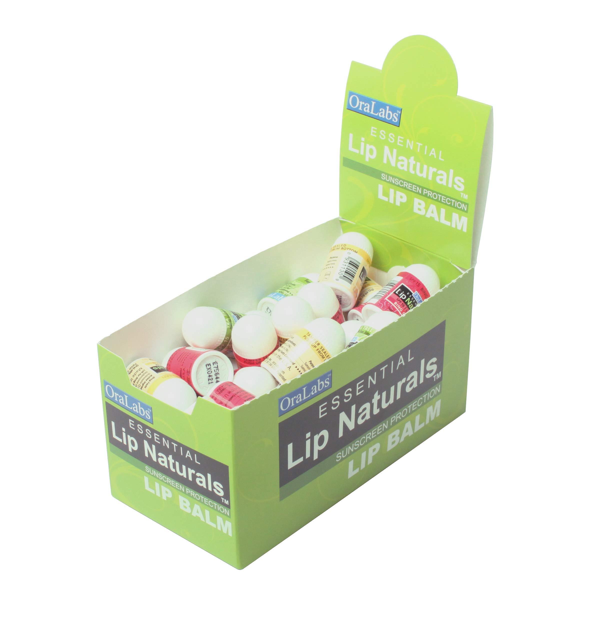 CHAP-ICE Lip Naturals Mini Balms: 3 Flavors, SPF-15, 50ct