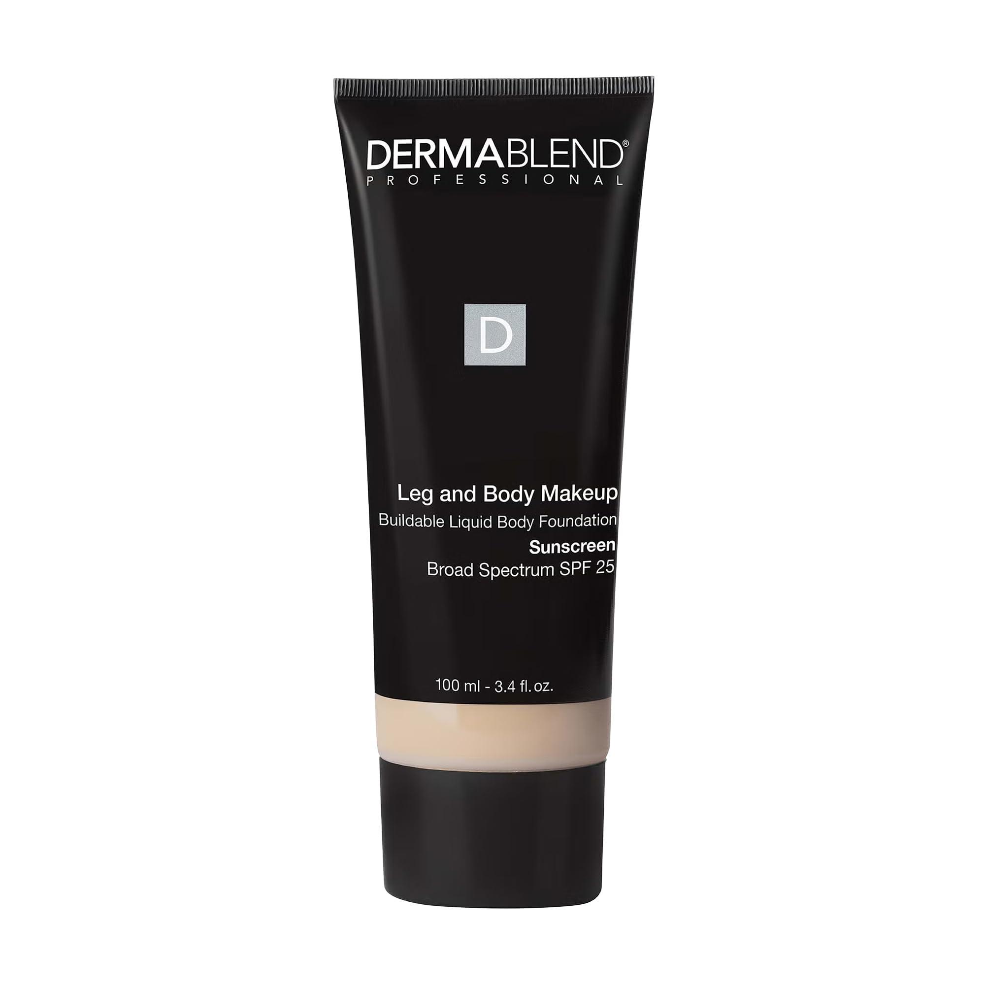 Dermablend Dermablend Leg and Body Makeup, with SPF 25. Skin Perfecting Body Foundation for Flawless Legs with a Smooth, Even Tone Finish, 3.4 Fl. Oz.
