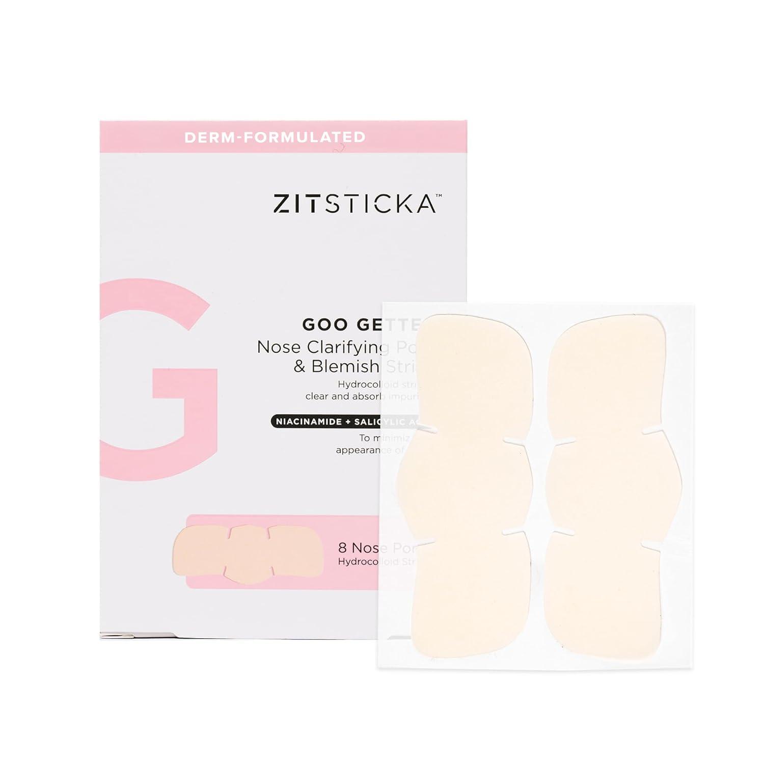 ZitSticka ZitSticka Hydrocolloid Surface Area Pimple Patches for Face - Clarifying Pore & Blemish for Large Zit T-Zone Coverage - Zit Sticker Absorbs Oil, Unclogs Pores, & Targets Clusters (NOSE PACK 8PC)