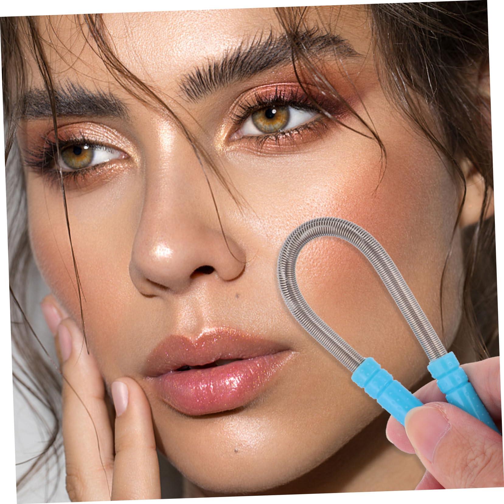 SOESFOUFU SOESFOUFU Professional Safety Hair Removal Tool 4pcs Facial Hair Epilator with Eyebrow Trimmer No Chemicals Smooth Skin