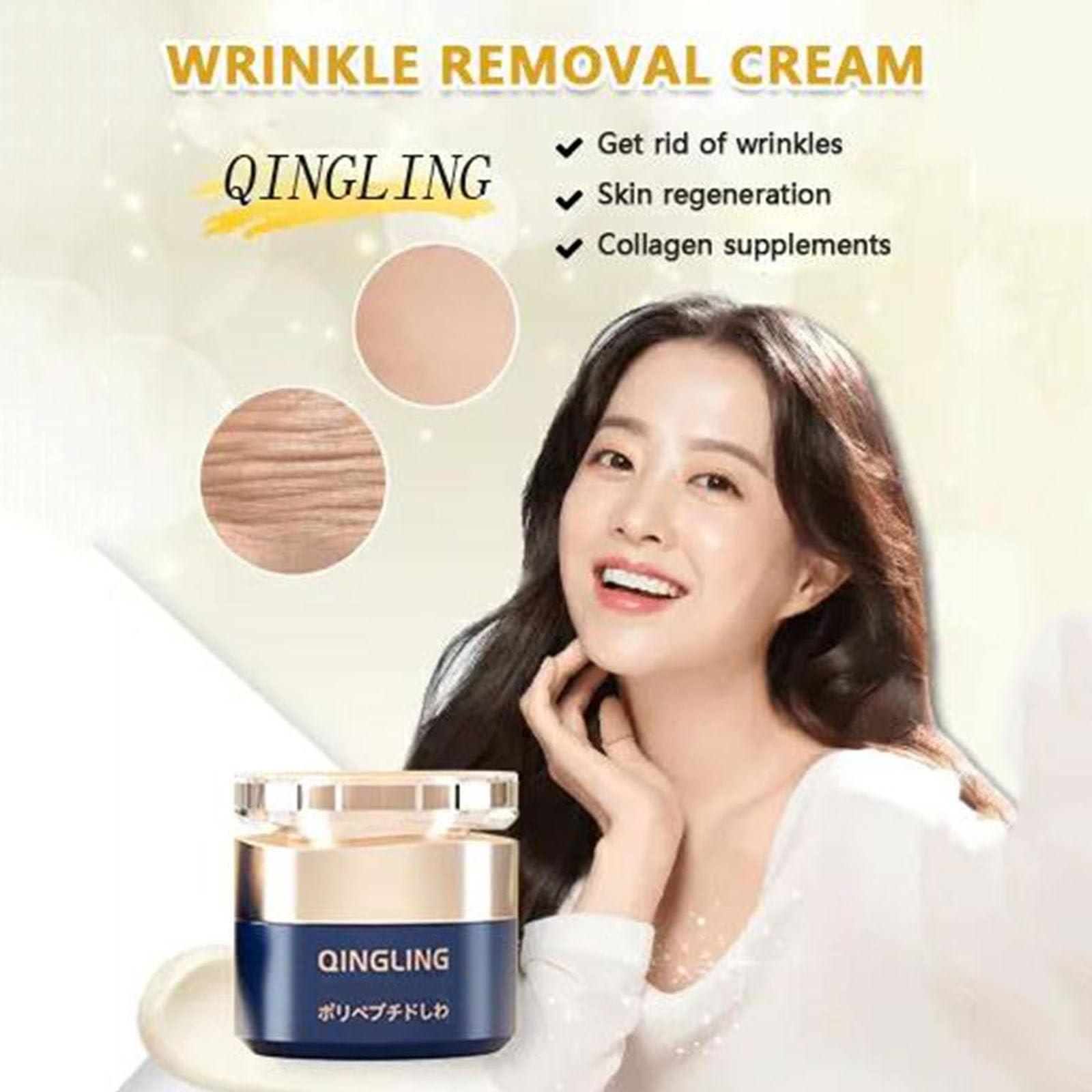ALSEY Japanese Qingling Wrinkle Removal Cream, 2Pcs Qinglin Japan Wrinkle Removal Cream, Qingling Wrinkle Cream, Retinol Anti Aging Wrinkle Removal Firming Cream (2PCS)