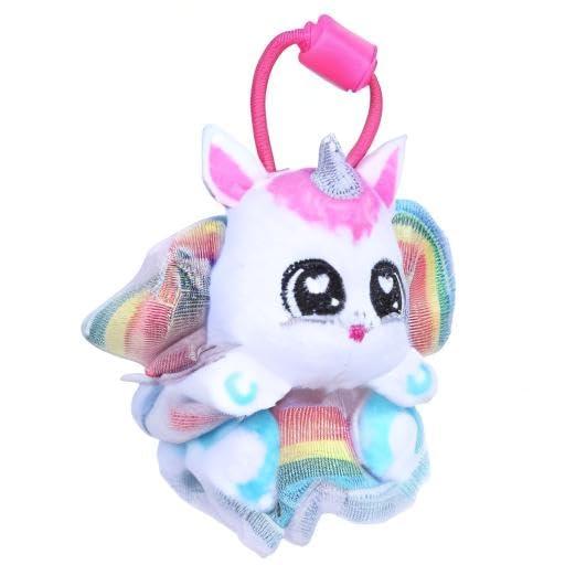 Scrunchmiez ScrunchMiez Single Surprise Pack, Magically transforms from Hair Scrunchie to Cute Plush Friend as Well as Backpack Clip. So Many Characters to Collect & wear.,(ID96524)