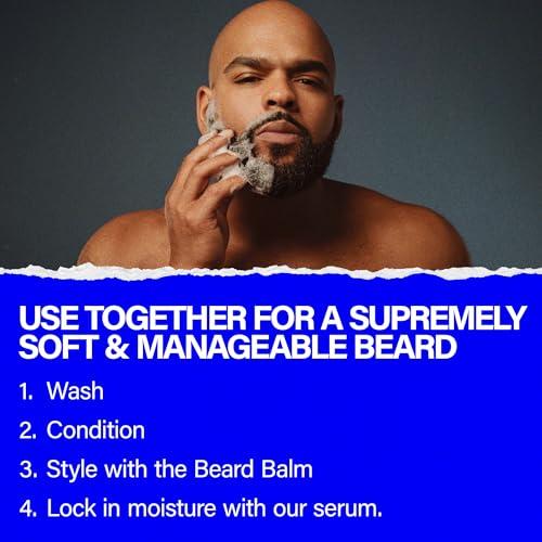 Scotch Porter Scotch Porter Beard Collection Cleanse, Moisturize, Soothe & Style Coarse, Dry Hair while Encouraging Growth for a Fuller/Healthier-Looking Beard Includes Full-Size Wash, Conditioner, Serum & Balm