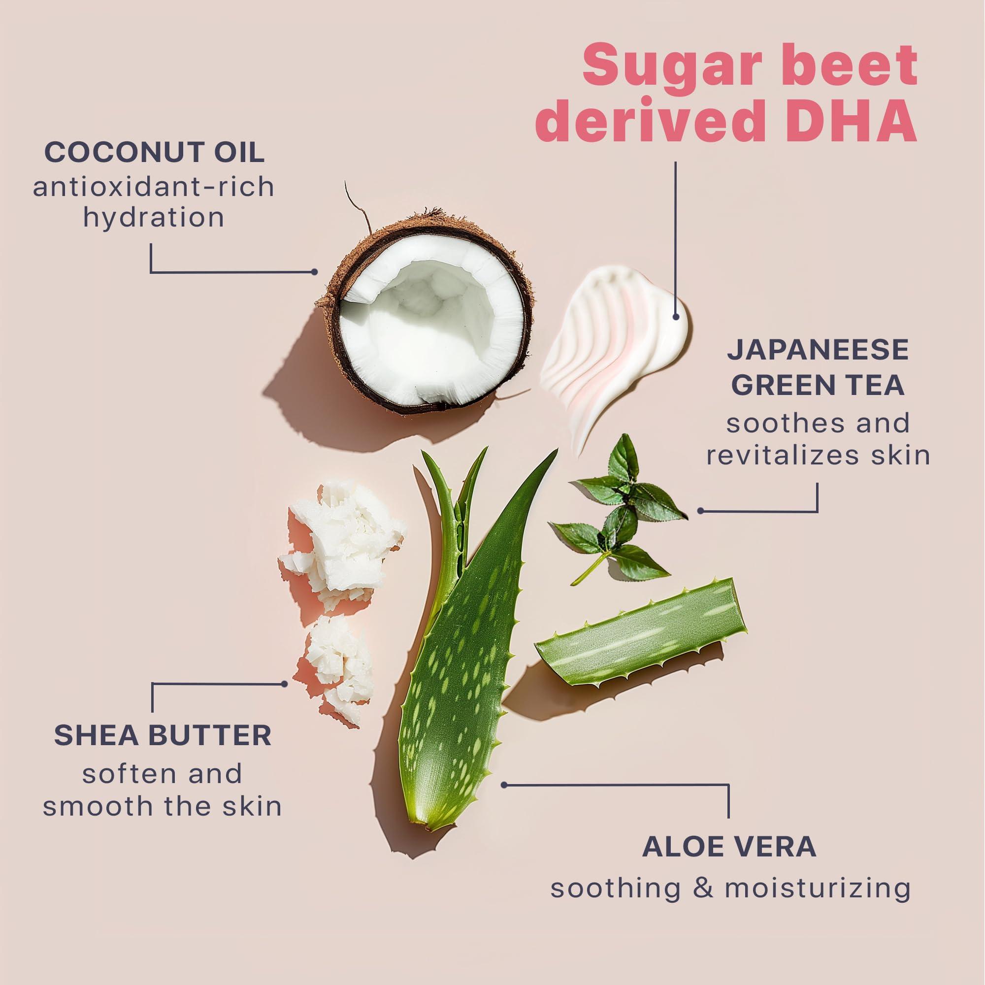 Beauty by Earth Tanning Lotion Self Tanner - USA Made with Natural and Organic Ingredients Non Toxic Sunless Browning Lotion, Best Gradual Tanner for Men and Women, Streak-Free Fake Tan, Fair to Medium