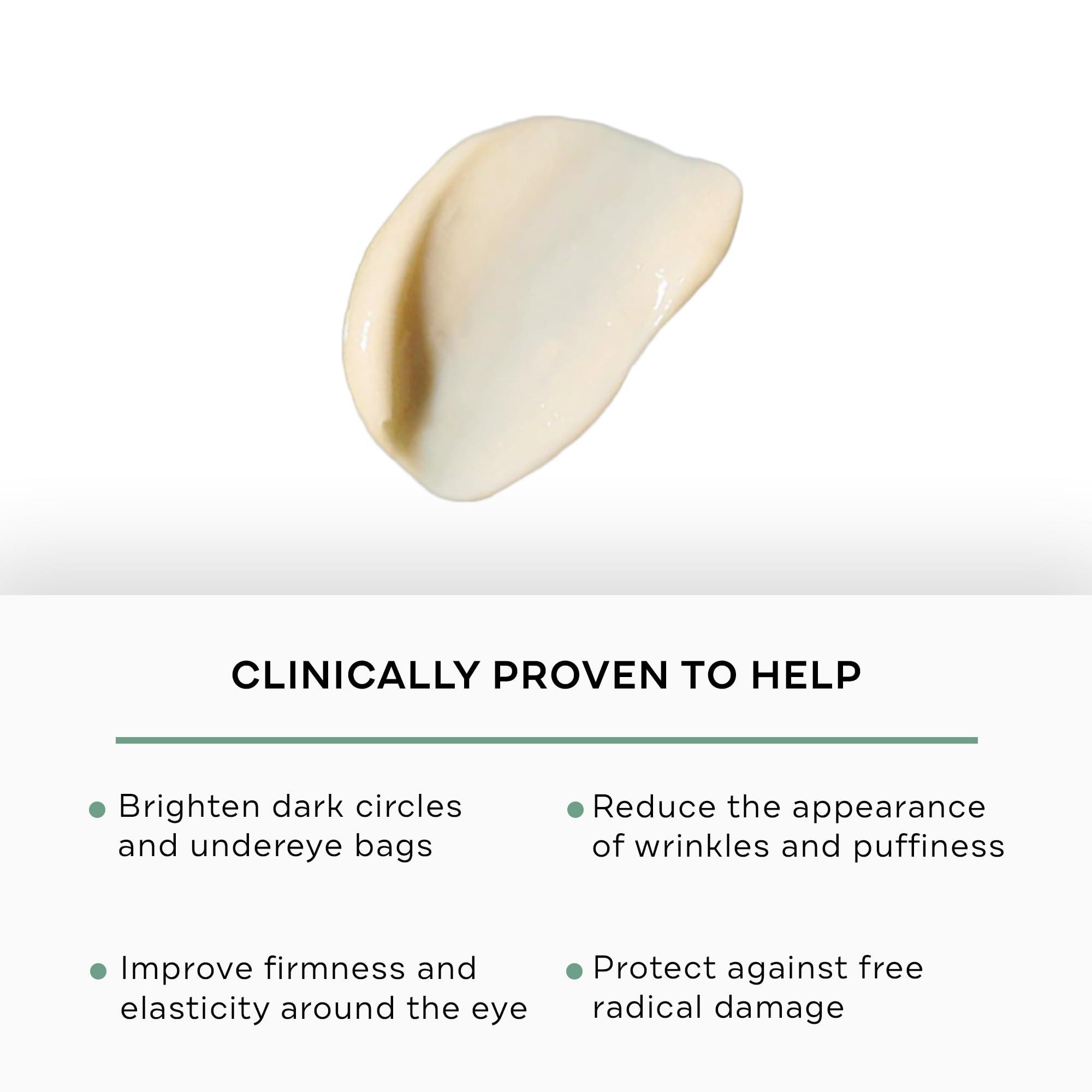 Replenix Replenix Brightening Eye Cream, Medical-Grade Hydrating Under Eye Treatment for Dark Circles & Puffiness with Hyaluronic Acid (0.5 oz)