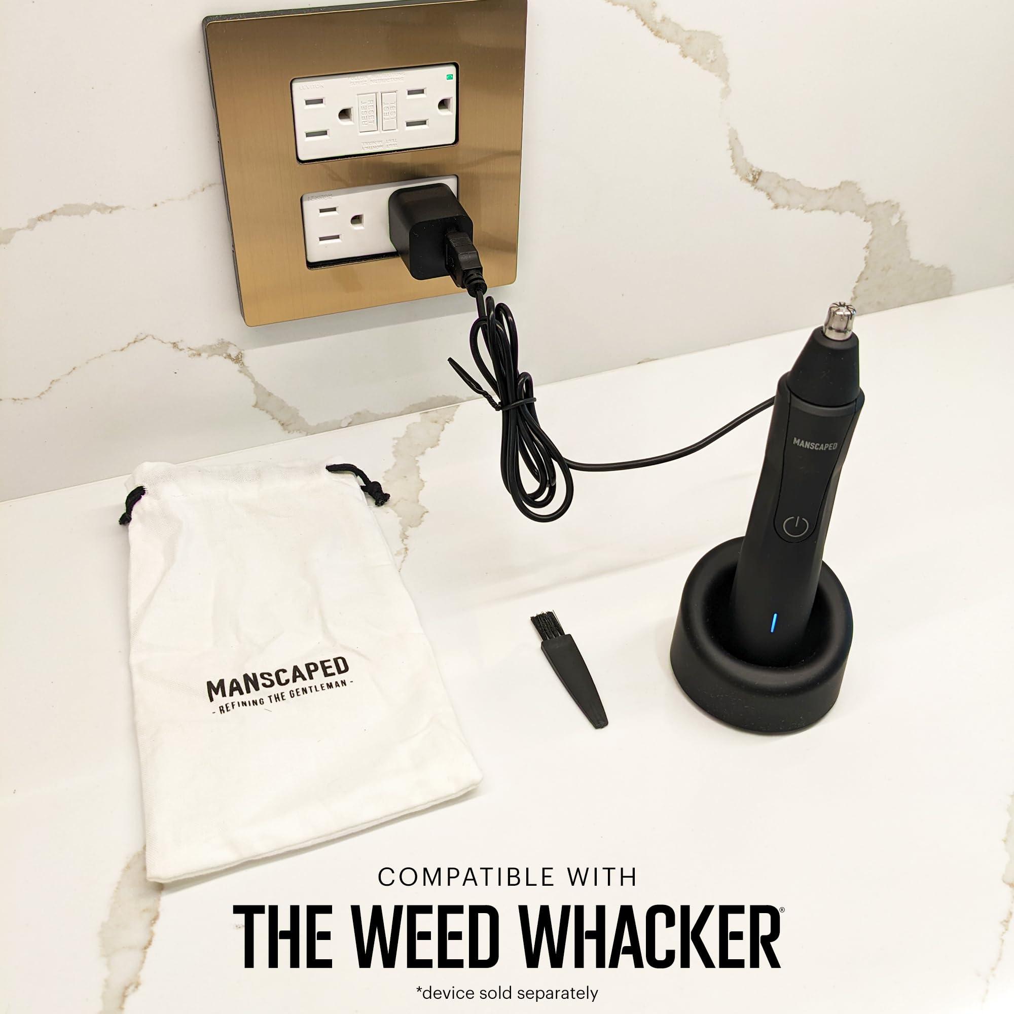 MANSCAPED MANSCAPED The Lawn Mower 3.0 Replacement Charger & Accessory Kit, USB Charging Dock, USB Cable, AC Adapter, Cleaning Brush for Men\'s Groin & Body Hair Trimmer