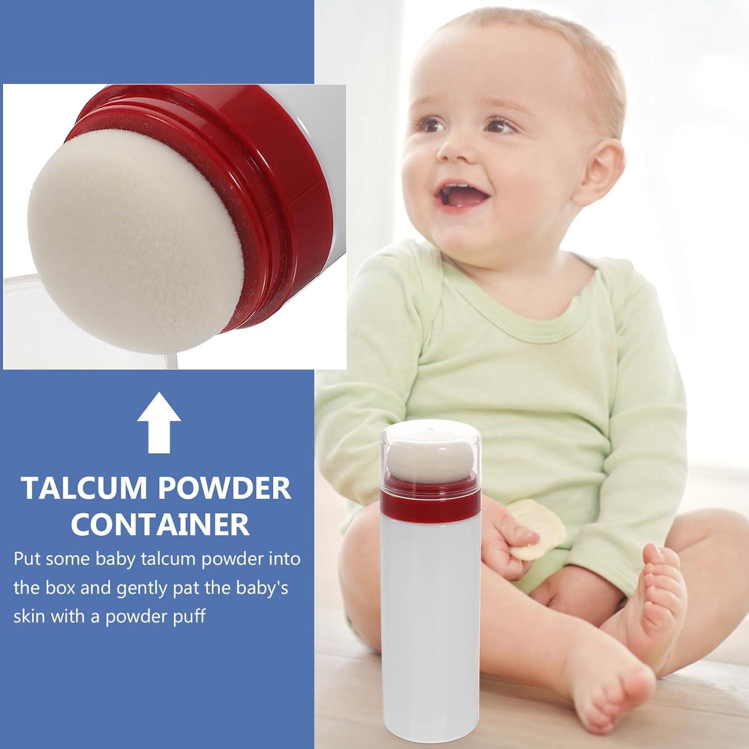 FOMIYES FOMIYES Loose Powder Containers Powder Powder Puff Box talcum Powder Bottle Body Powder Container with Puff Loose Powder Bottle for Body Powder Makeup Powder Container Puffs