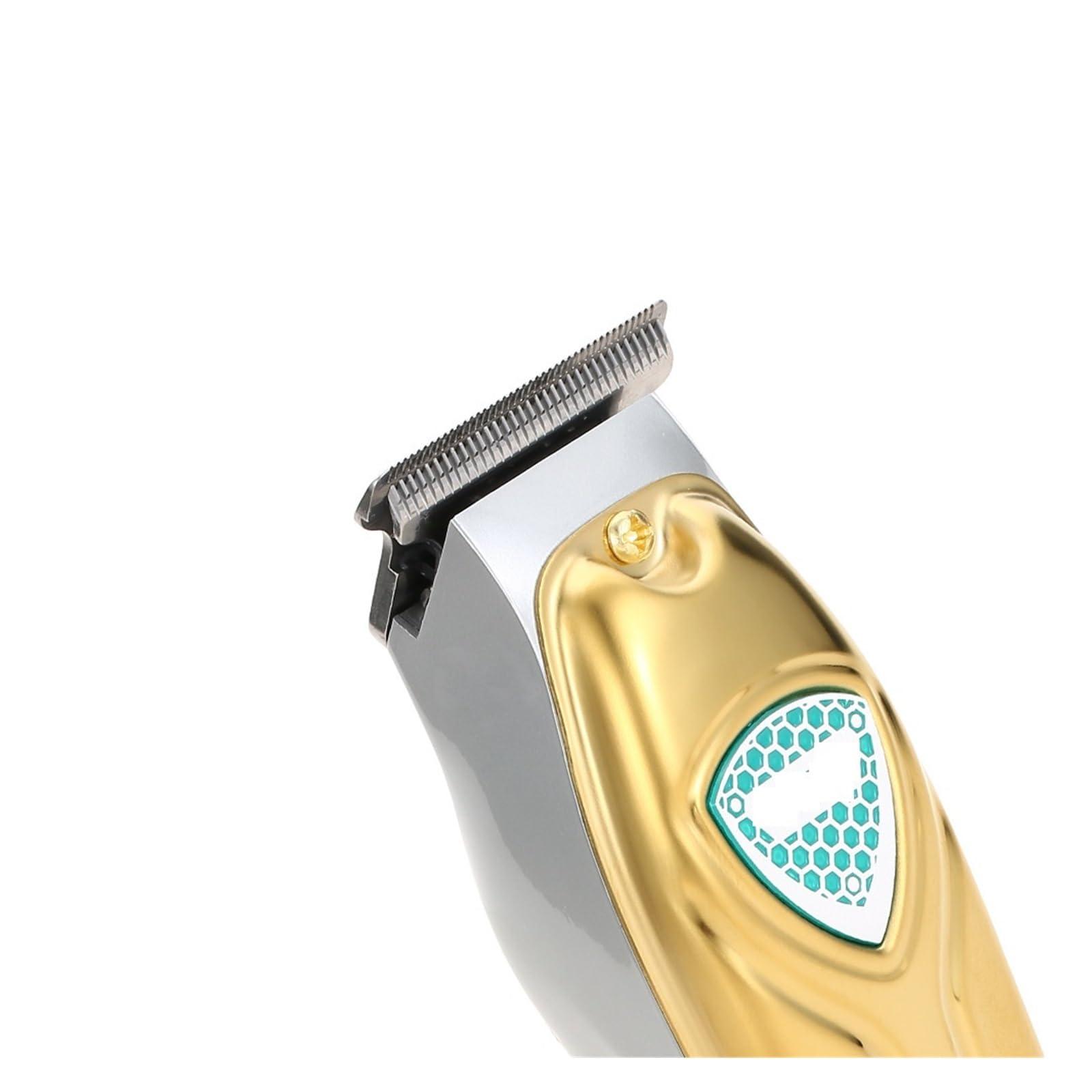 ONWEBAYK Razors Electric Hairdresser Carving Scissors USB Rechargeable Oil Head Electric Pusher 0 Cutter Head Hairdresser V-911 Hair Clipper(Black)