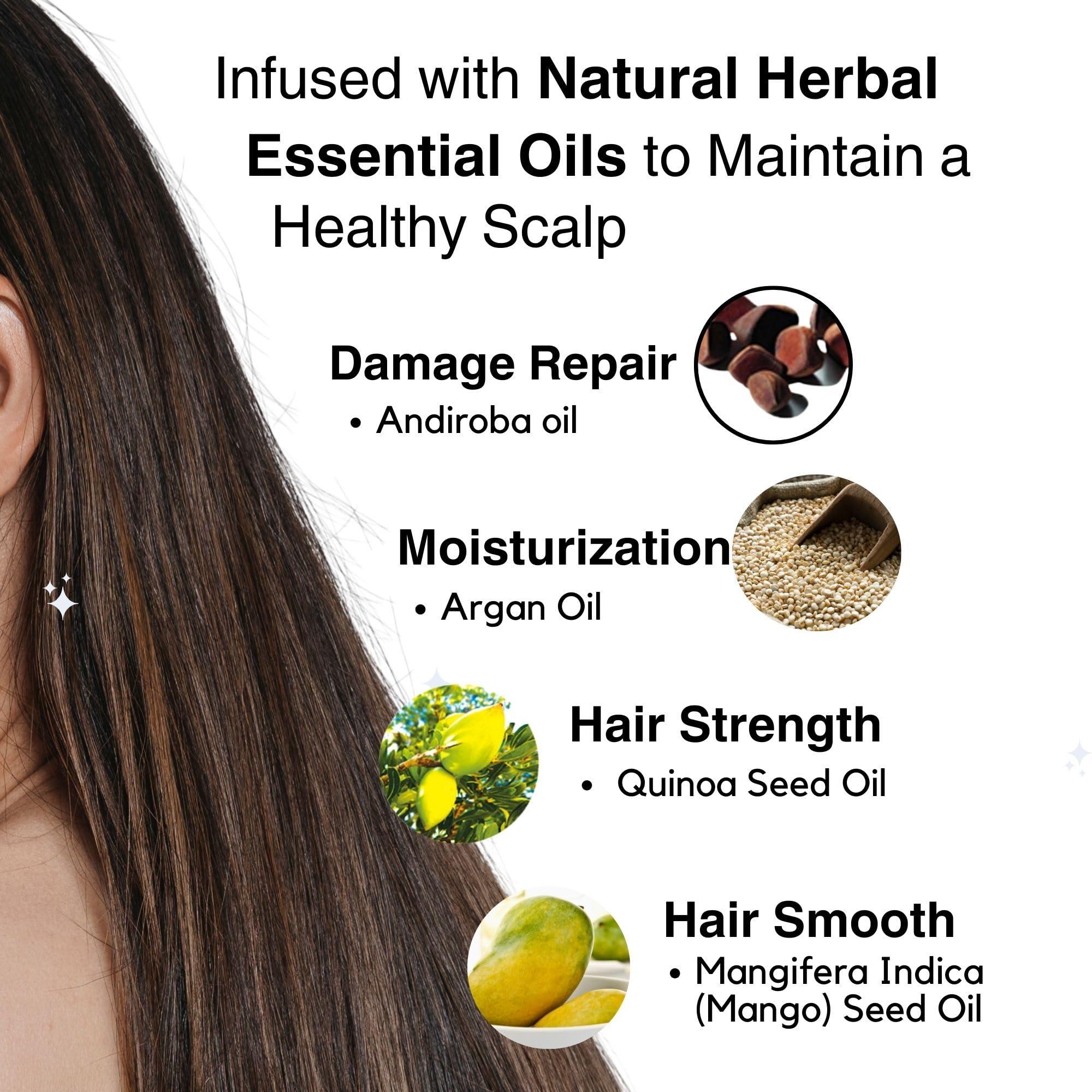 Moist Diane Moist Diane Keratin Shampoo and Conditioner Set for Damaged & Permed Hair Women & Men, Organic Haircare with Argan Oil & Mango Oil from Japan, Silicone & Sulfate Free, EXTRA DAMAGE REPAIR, 15.2 Fl Oz