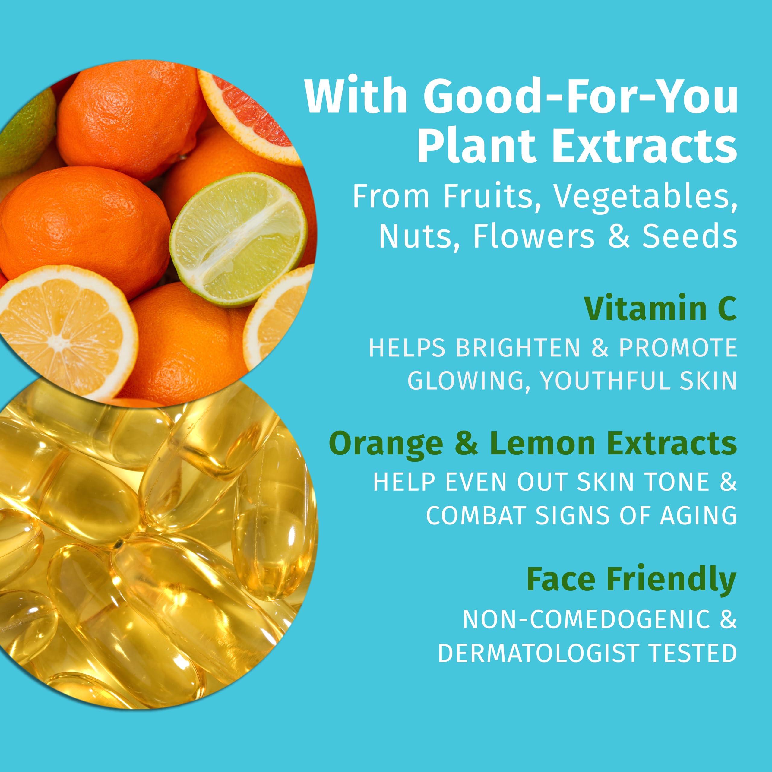 Hempz Hempz Citrus Blossom Brightening Daily Moisturizer - Hydrating Day Cream Rich with Minerals, Vitamin C, & Hempseed Oil to Hydrate & Repair Extremely Dry or Sensitive Skin, for Face & Body, 3 Oz