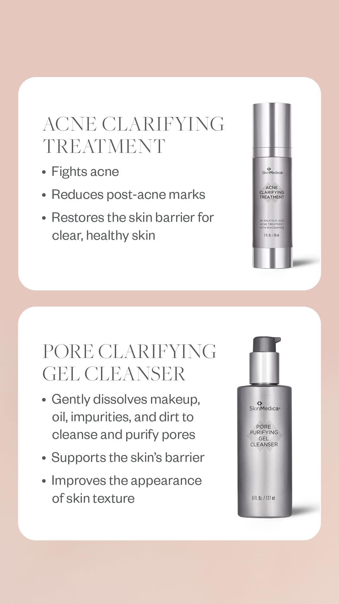 SkinMedica SkinMedica Acne Clarifying Treatment - Our Newest Acne Treatment to Reduce Post- Acne Marks and Reinforce the Skin Barrier, 2 Fl Oz