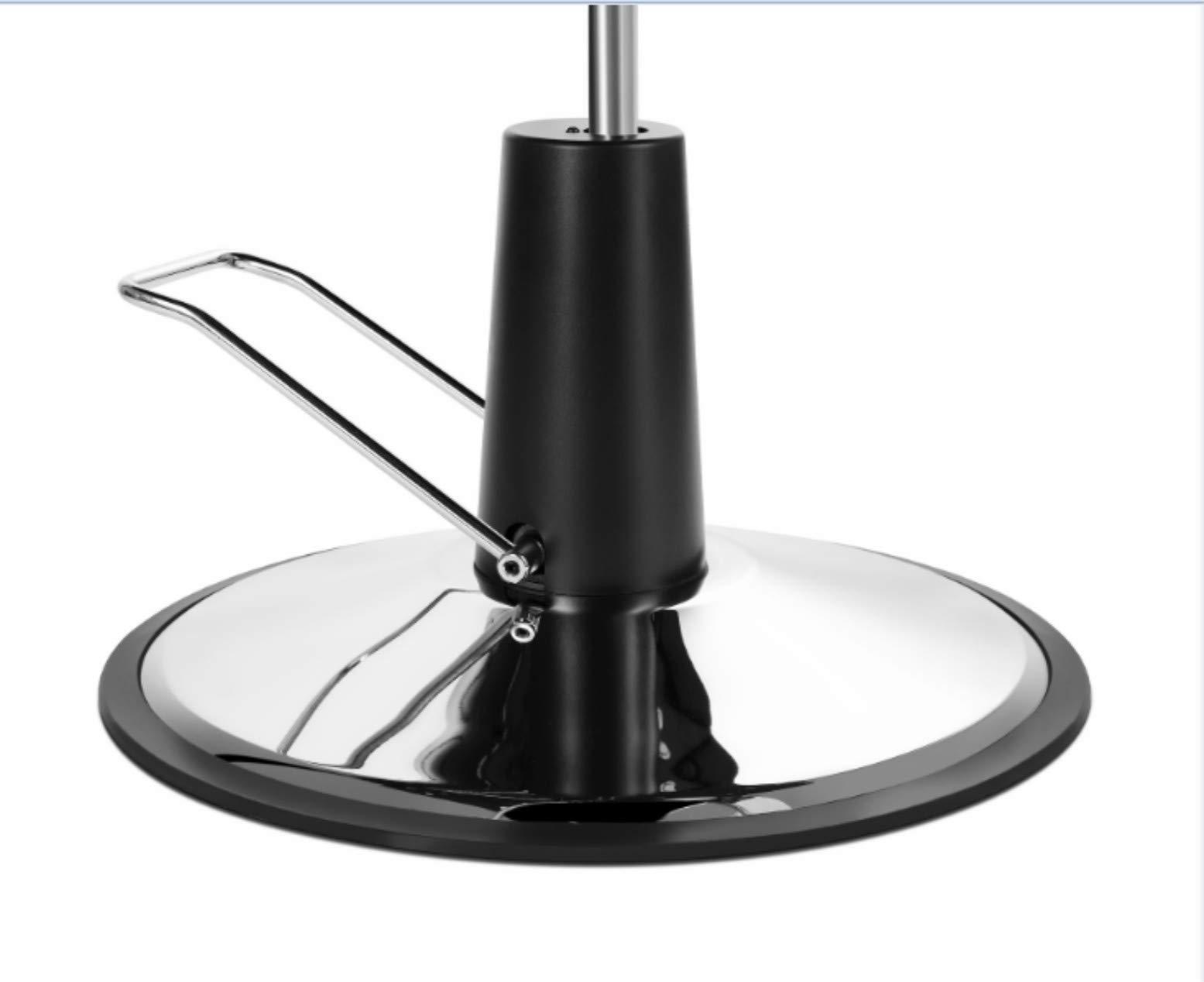 SALON STYLE() Salon Style 360 Degrees Rolling Swivel HydraulicBarber Chair with Movable Headrest All Purpose Salon Chair for Hair Stylist Tattoo Chair Reclining Barber Chair (Black & Brown)