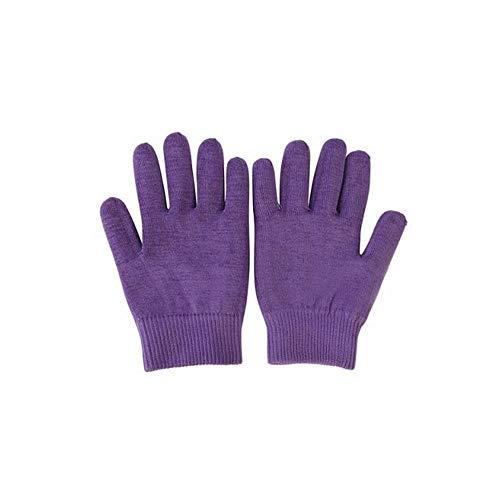 AnHua AnHua 1 Pair Gel SPA Moisturizing Gloves Soft Cotton Moisturizing Whitening Exfoliating Foot Mask Smooth Skin Care Dry Treatment (Purple)